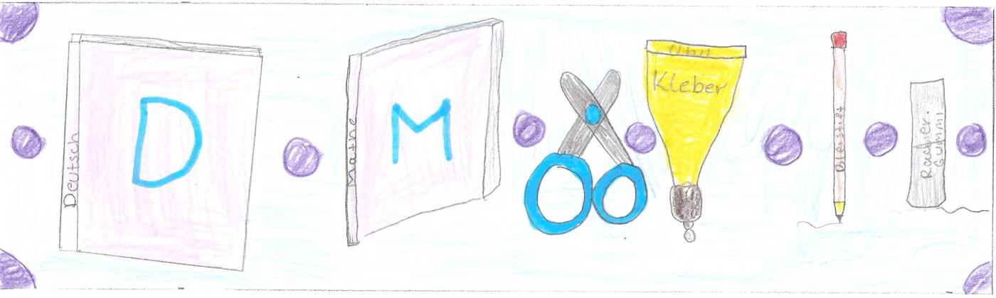 Zeichnung Kinder - Schulmaterialien