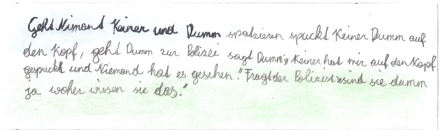 Zeichnungen Kinder - Witz