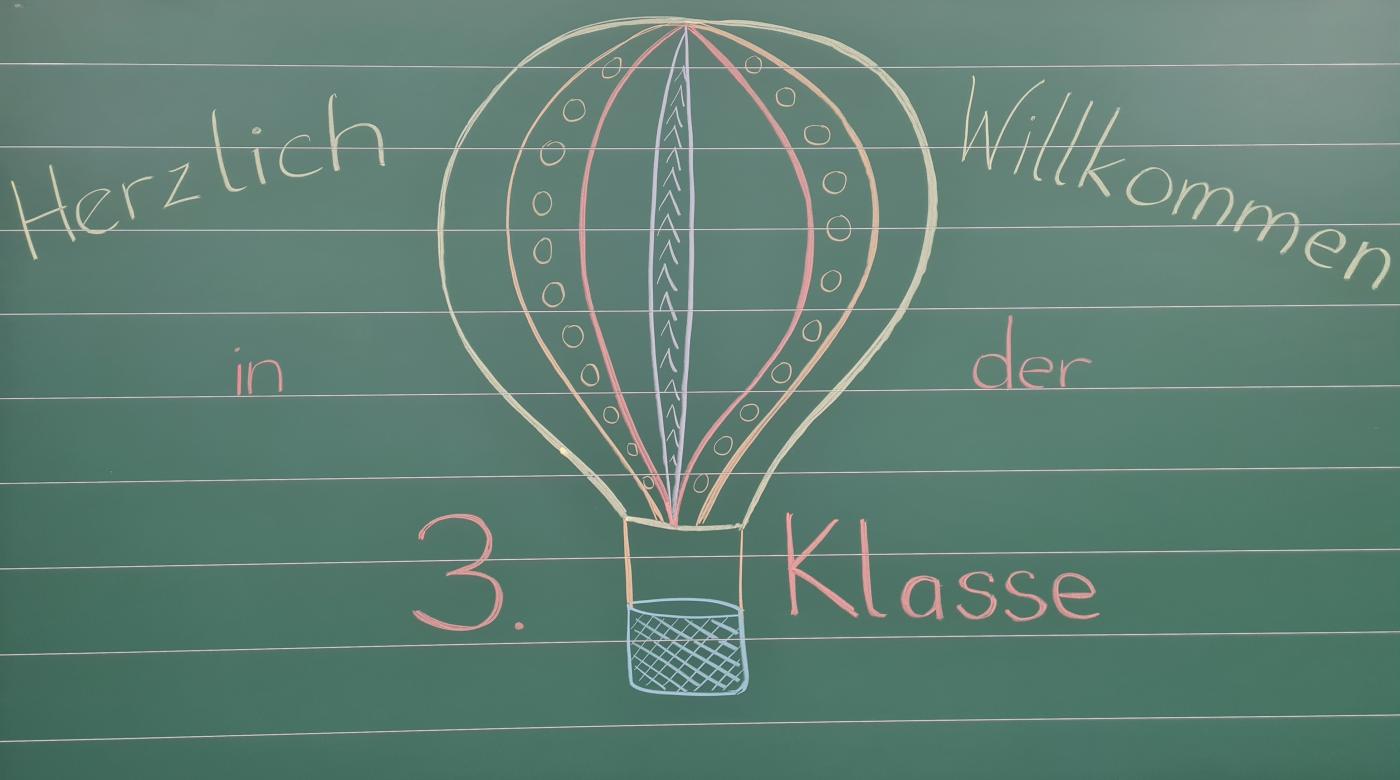 Tafelbild dritte Klasse