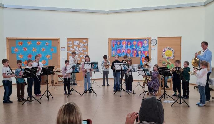 erstes Konzert Bläserklasse