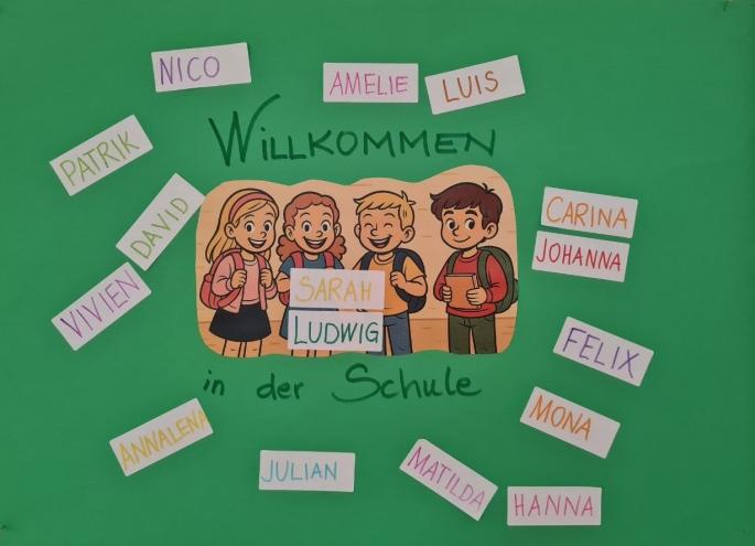 Willkommen Plakat